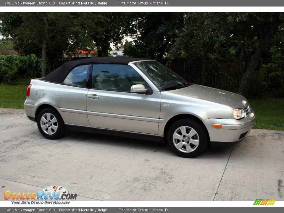 2001 Volkswagen Cabrio GLX Desert Wind Metallic / Beige Photo #13