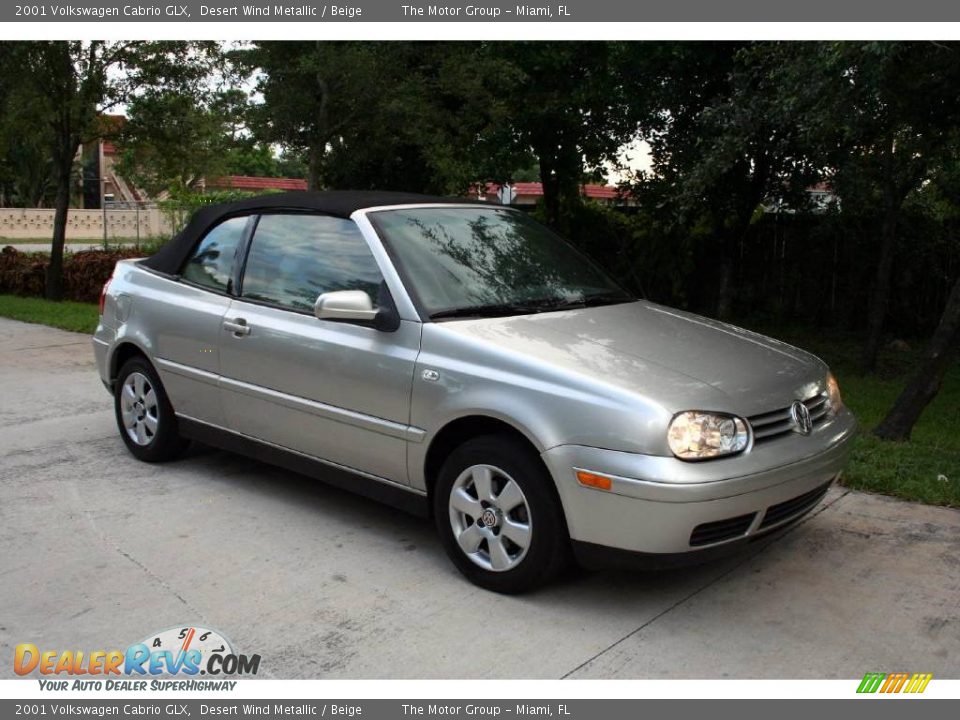 2001 Volkswagen Cabrio GLX Desert Wind Metallic / Beige Photo #14