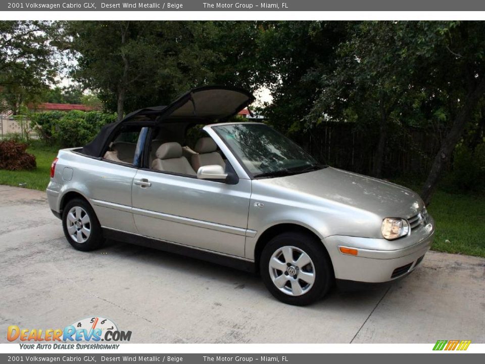 2001 Volkswagen Cabrio GLX Desert Wind Metallic / Beige Photo #17