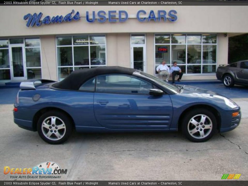 2003 Mitsubishi Eclipse Spyder GS Flash Blue Pearl / Midnight Photo #1