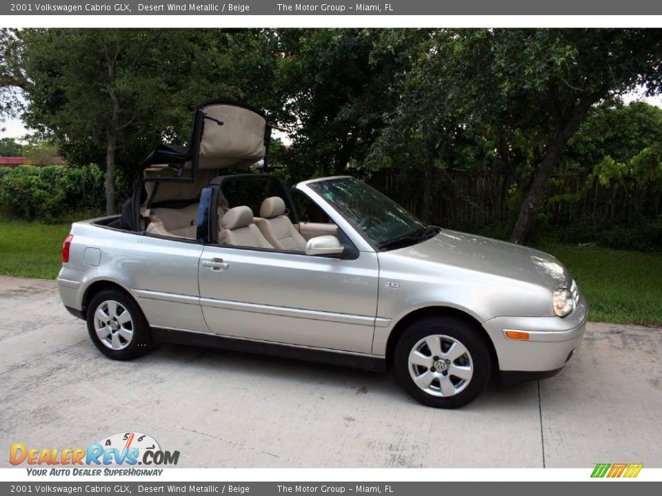 2001 Volkswagen Cabrio GLX Desert Wind Metallic / Beige Photo #18