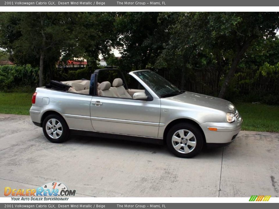 2001 Volkswagen Cabrio GLX Desert Wind Metallic / Beige Photo #20