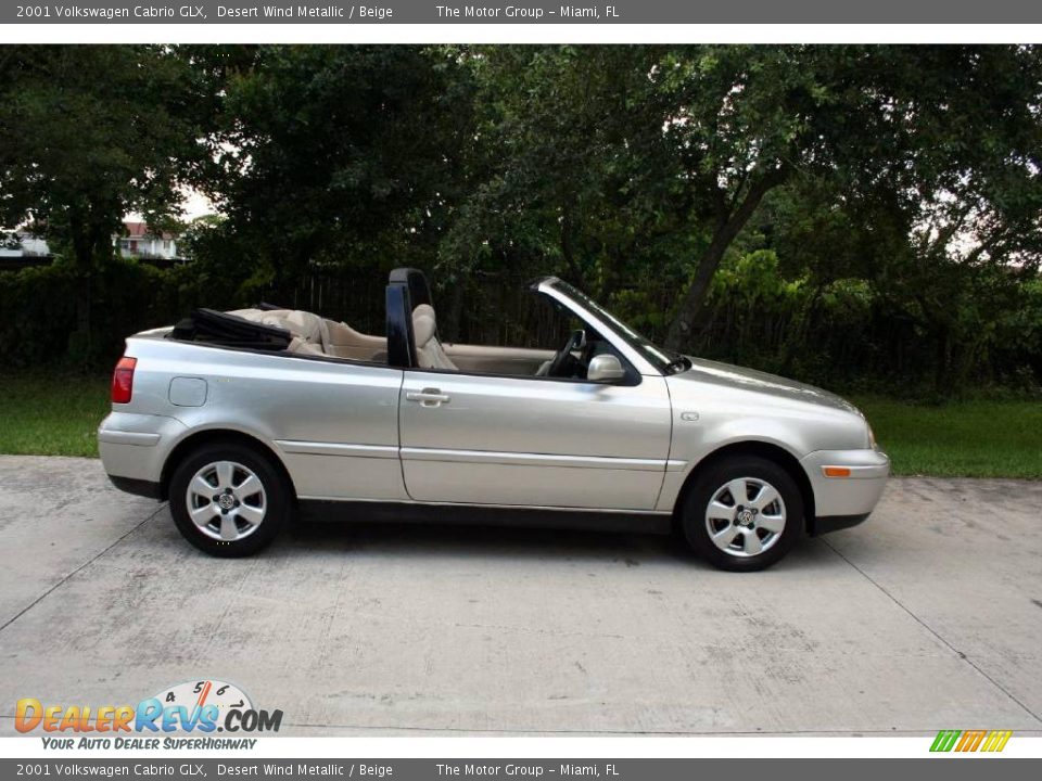 2001 Volkswagen Cabrio GLX Desert Wind Metallic / Beige Photo #21
