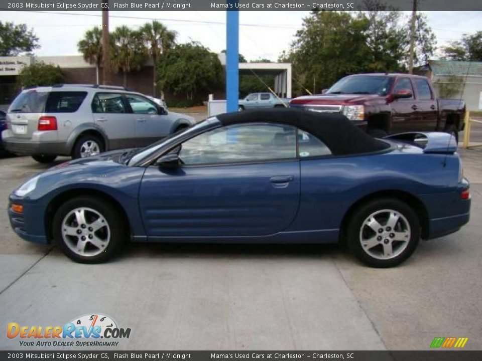 2003 Mitsubishi Eclipse Spyder GS Flash Blue Pearl / Midnight Photo #5