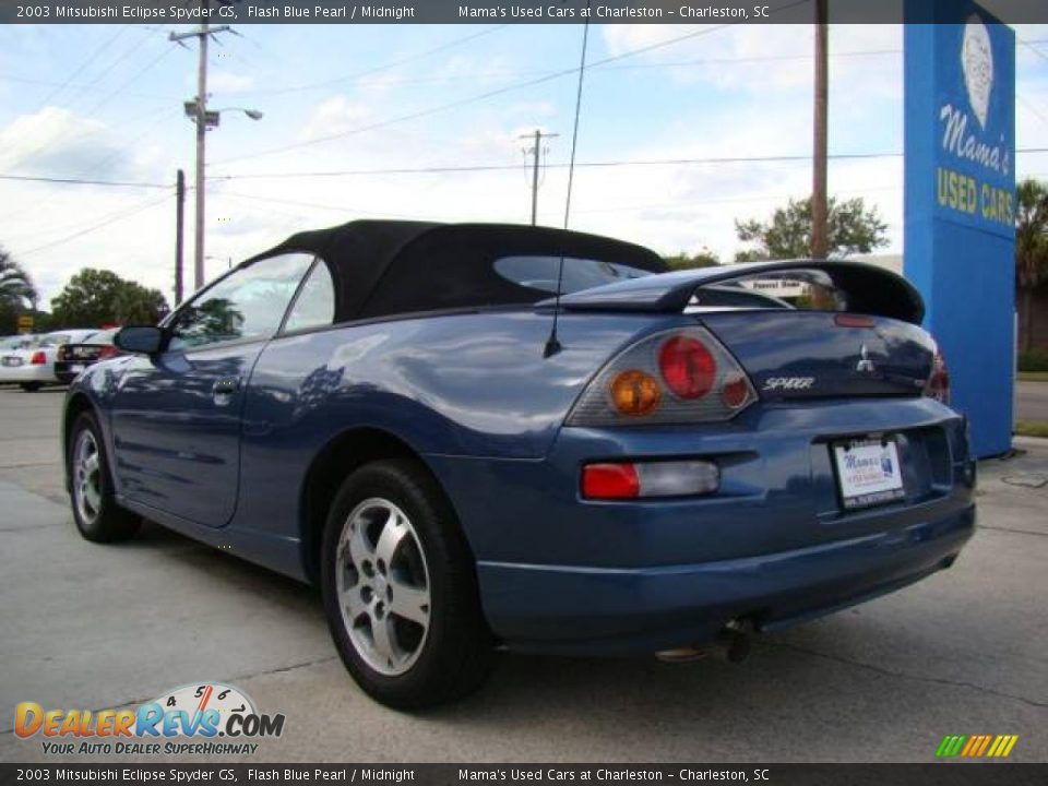 2003 Mitsubishi Eclipse Spyder GS Flash Blue Pearl / Midnight Photo #6