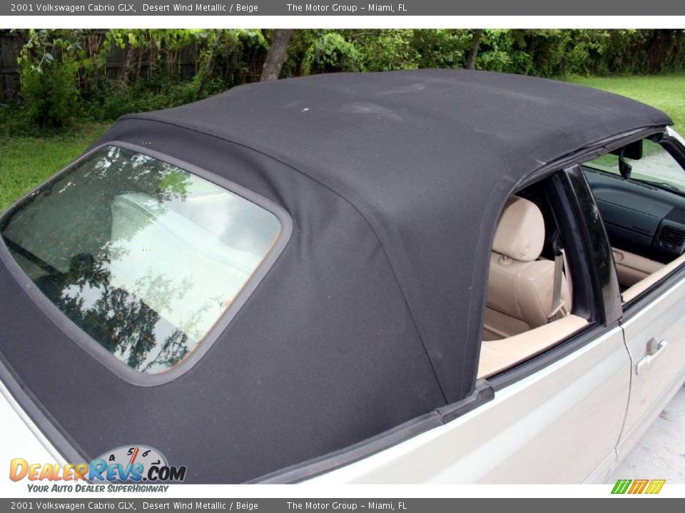 2001 Volkswagen Cabrio GLX Desert Wind Metallic / Beige Photo #23