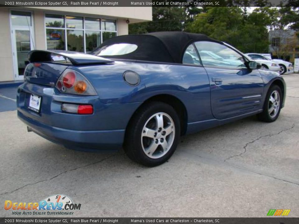 2003 Mitsubishi Eclipse Spyder GS Flash Blue Pearl / Midnight Photo #8