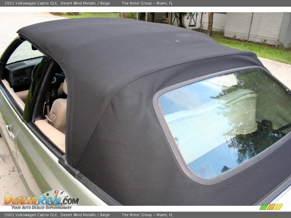 2001 Volkswagen Cabrio GLX Desert Wind Metallic / Beige Photo #24