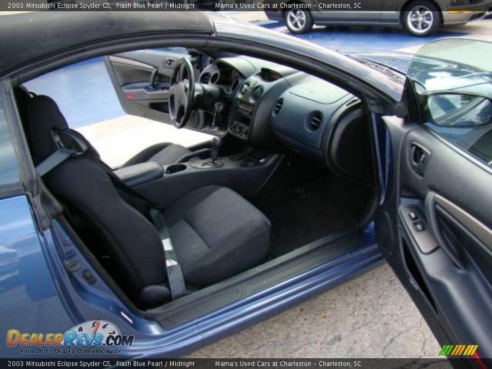2003 Mitsubishi Eclipse Spyder GS Flash Blue Pearl / Midnight Photo #10