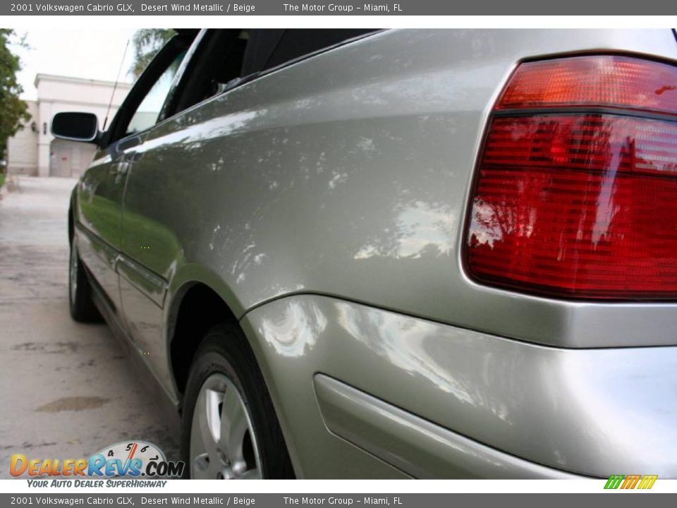 2001 Volkswagen Cabrio GLX Desert Wind Metallic / Beige Photo #27