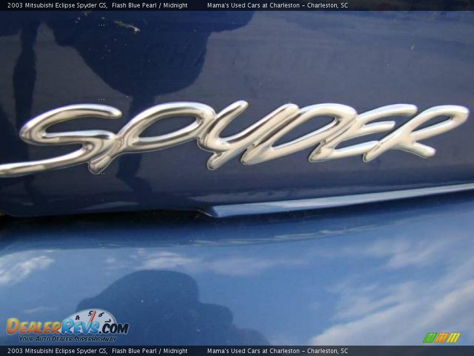 2003 Mitsubishi Eclipse Spyder GS Flash Blue Pearl / Midnight Photo #12