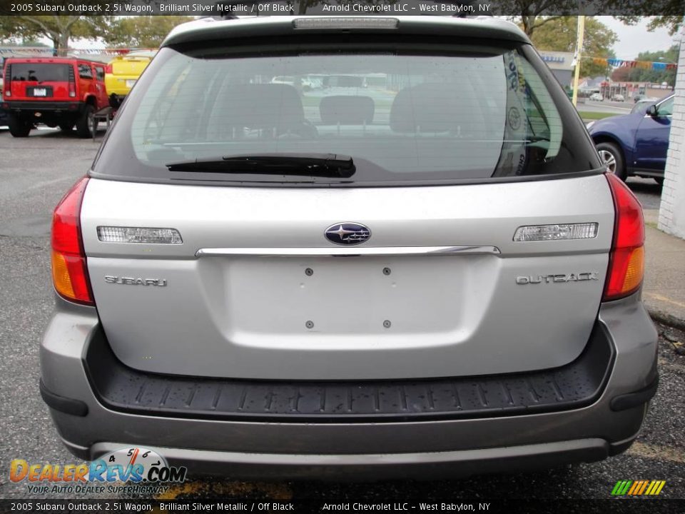2005 Subaru Outback 2.5i Wagon Brilliant Silver Metallic / Off Black Photo #5