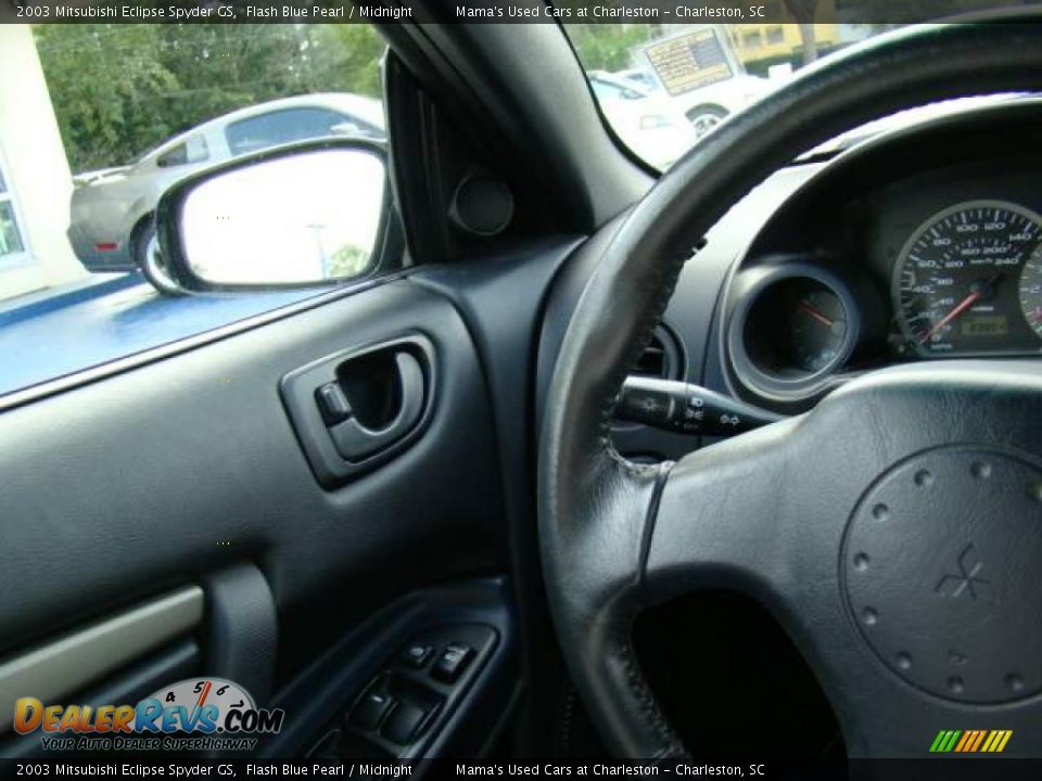 2003 Mitsubishi Eclipse Spyder GS Flash Blue Pearl / Midnight Photo #16