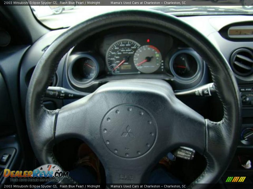 2003 Mitsubishi Eclipse Spyder GS Flash Blue Pearl / Midnight Photo #17