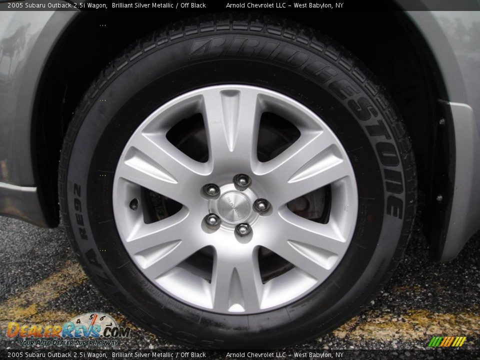 2005 Subaru Outback 2.5i Wagon Brilliant Silver Metallic / Off Black Photo #8