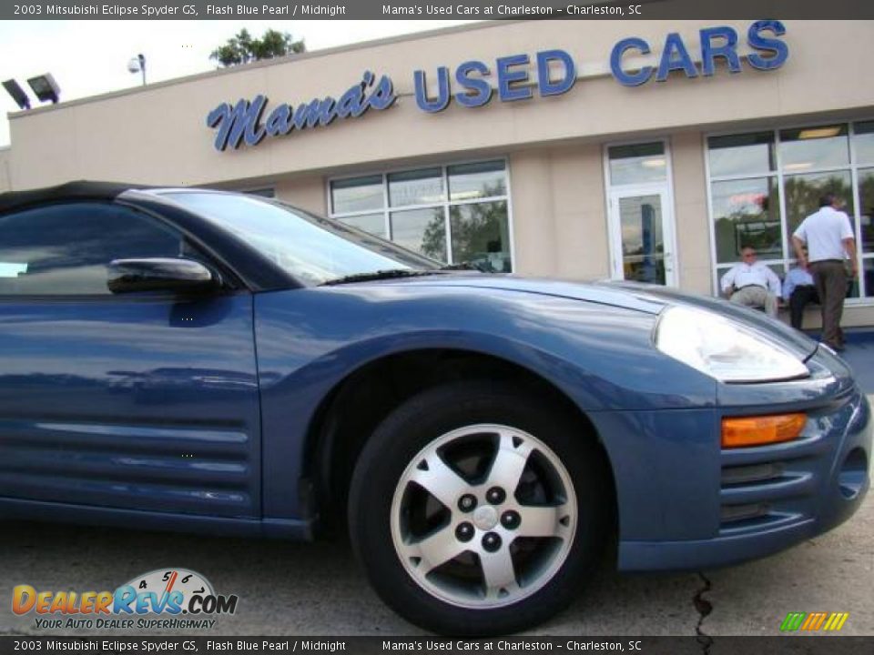 2003 Mitsubishi Eclipse Spyder GS Flash Blue Pearl / Midnight Photo #21