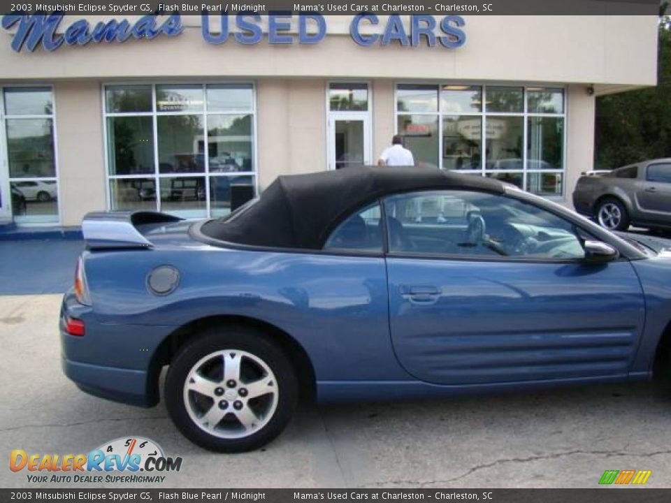 2003 Mitsubishi Eclipse Spyder GS Flash Blue Pearl / Midnight Photo #24