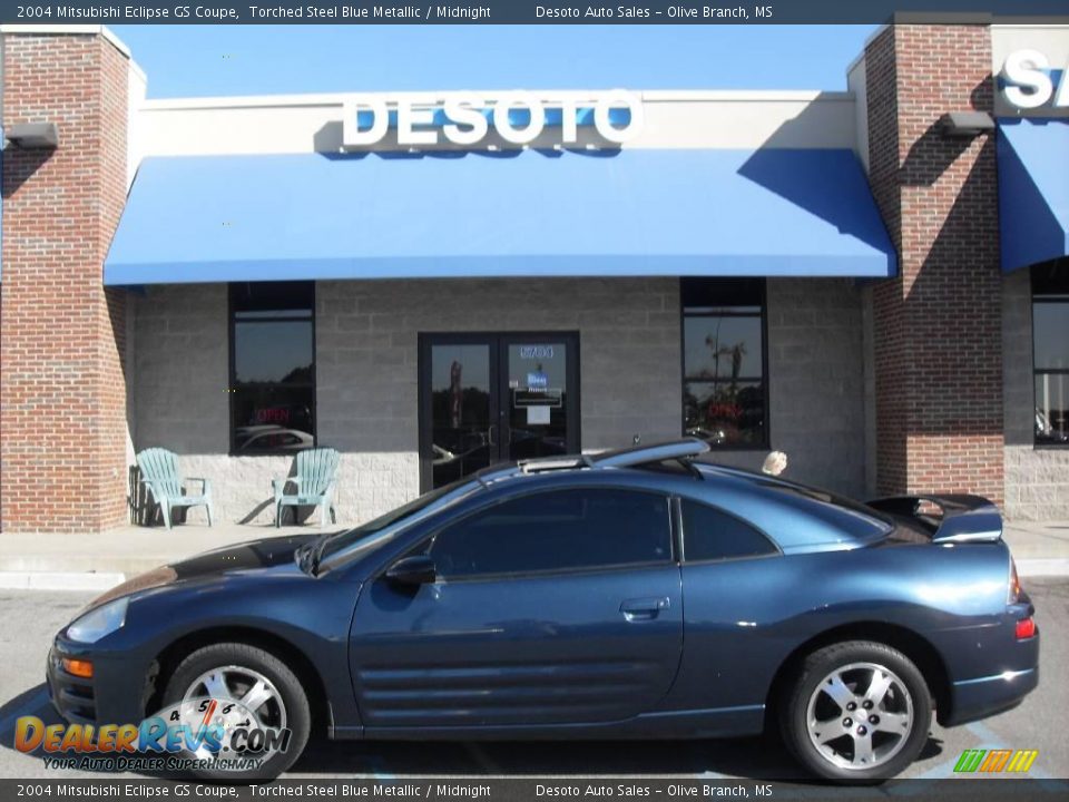 2004 Mitsubishi Eclipse GS Coupe Torched Steel Blue Metallic / Midnight Photo #1