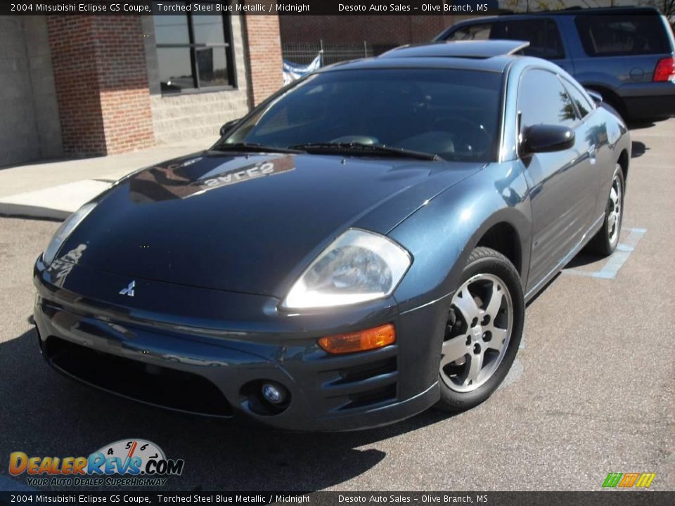 2004 Mitsubishi Eclipse GS Coupe Torched Steel Blue Metallic / Midnight Photo #2