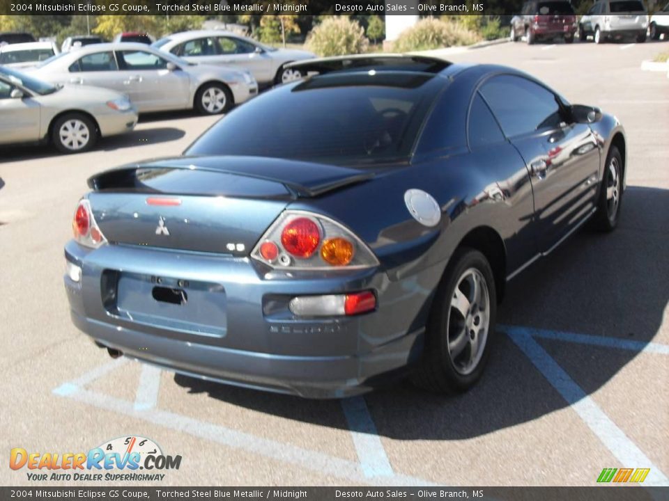 2004 Mitsubishi Eclipse GS Coupe Torched Steel Blue Metallic / Midnight Photo #6