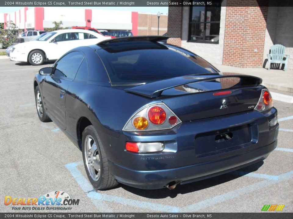 2004 Mitsubishi Eclipse GS Coupe Torched Steel Blue Metallic / Midnight Photo #8