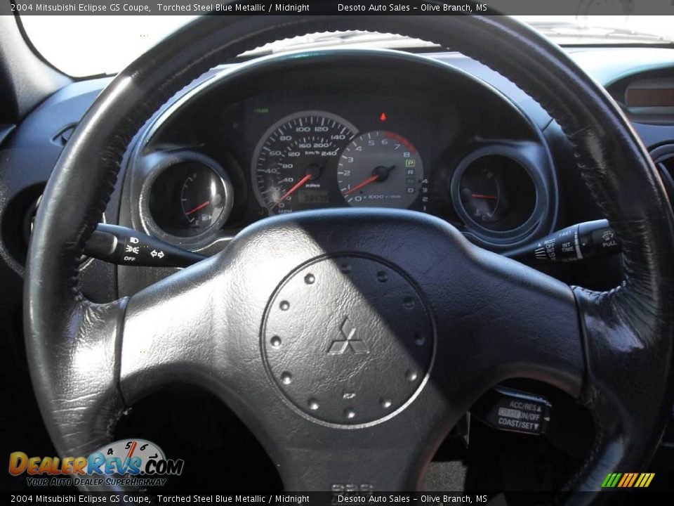 2004 Mitsubishi Eclipse GS Coupe Torched Steel Blue Metallic / Midnight Photo #10