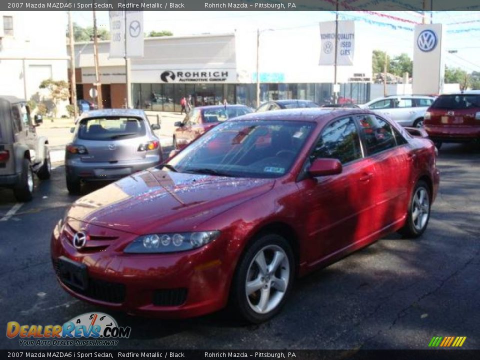 2007 Mazda MAZDA6 i Sport Sedan Redfire Metallic / Black Photo #1