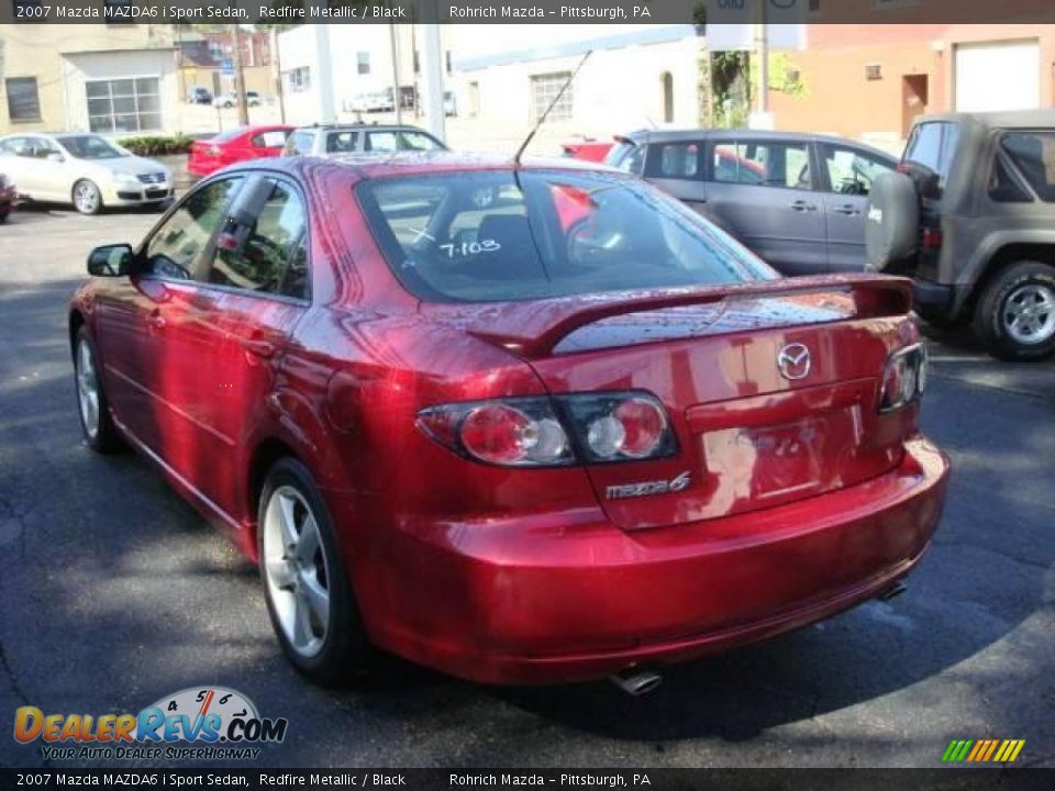 2007 Mazda MAZDA6 i Sport Sedan Redfire Metallic / Black Photo #3