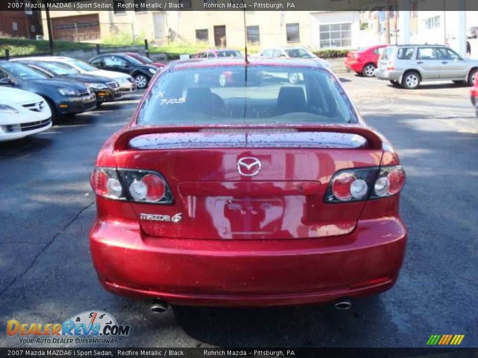 2007 Mazda MAZDA6 i Sport Sedan Redfire Metallic / Black Photo #4