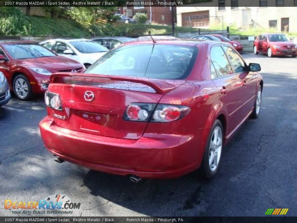 2007 Mazda MAZDA6 i Sport Sedan Redfire Metallic / Black Photo #5