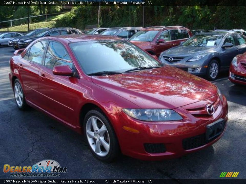 2007 Mazda MAZDA6 i Sport Sedan Redfire Metallic / Black Photo #7