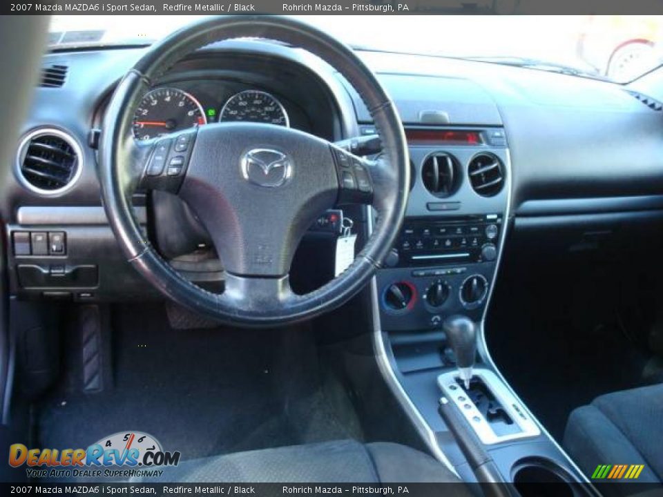 2007 Mazda MAZDA6 i Sport Sedan Redfire Metallic / Black Photo #12