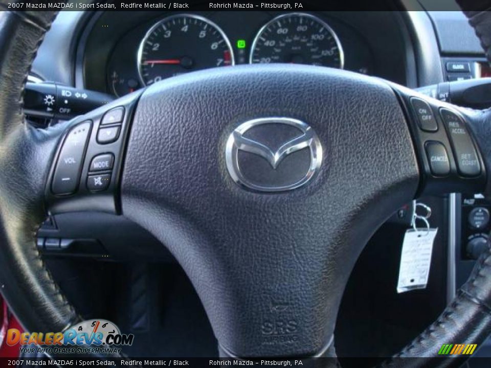 2007 Mazda MAZDA6 i Sport Sedan Redfire Metallic / Black Photo #16