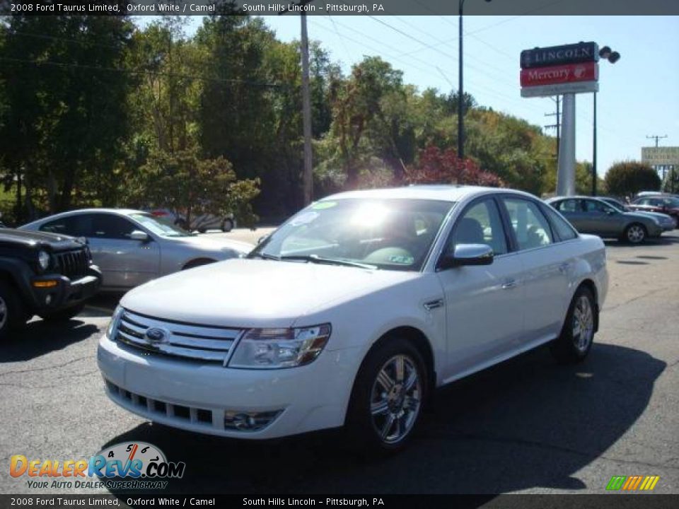 2008 Ford Taurus Limited Oxford White / Camel Photo #1