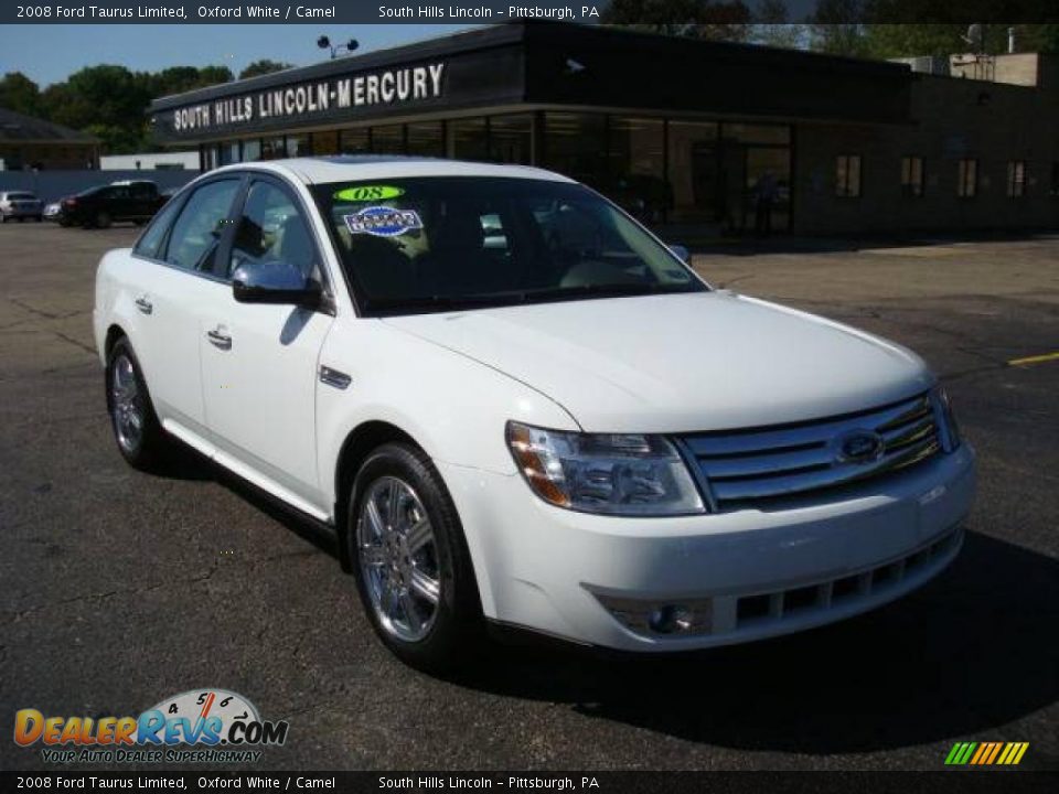 2008 Ford Taurus Limited Oxford White / Camel Photo #5