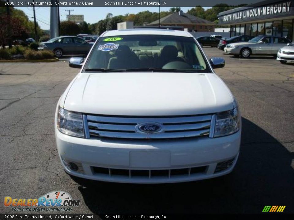 2008 Ford Taurus Limited Oxford White / Camel Photo #6
