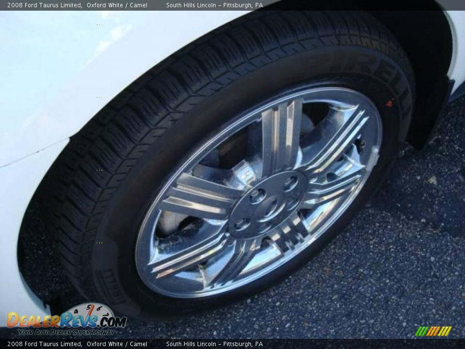 2008 Ford Taurus Limited Oxford White / Camel Photo #7