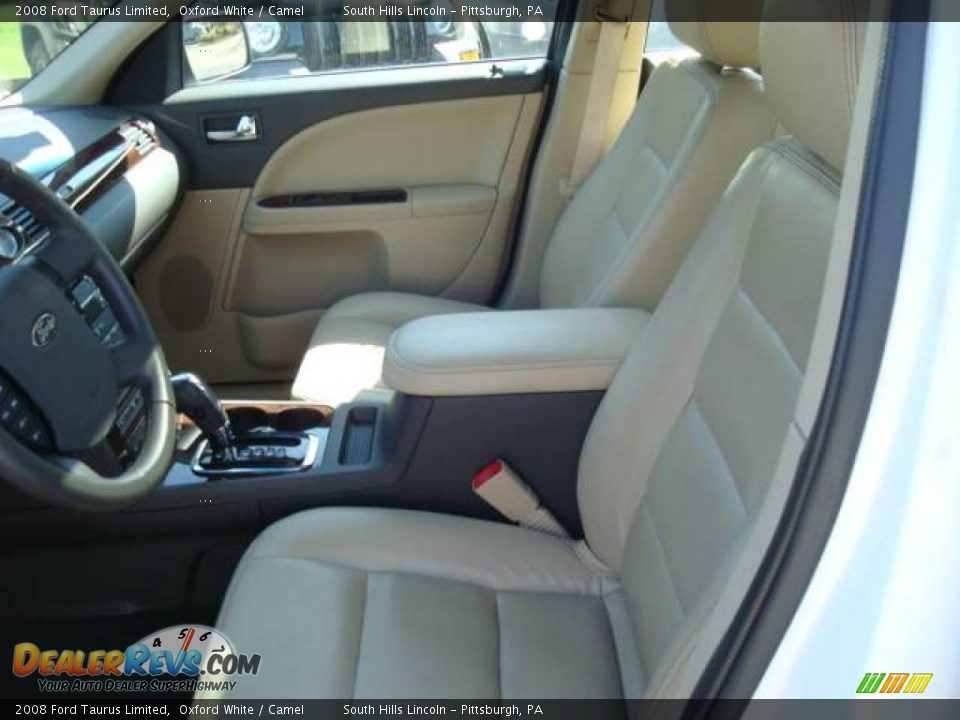 2008 Ford Taurus Limited Oxford White / Camel Photo #8