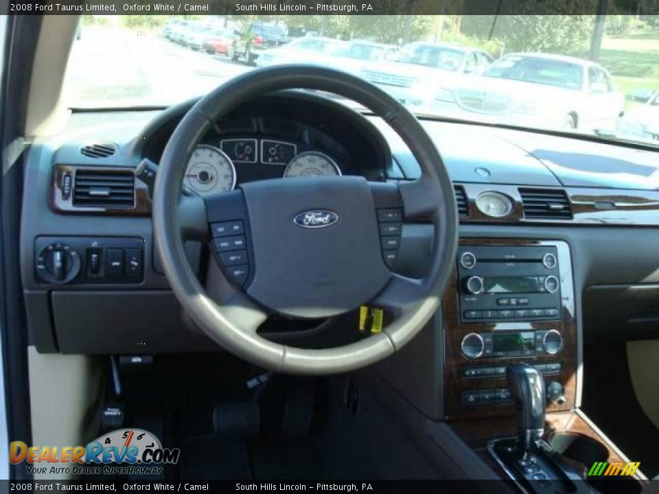 2008 Ford Taurus Limited Oxford White / Camel Photo #10