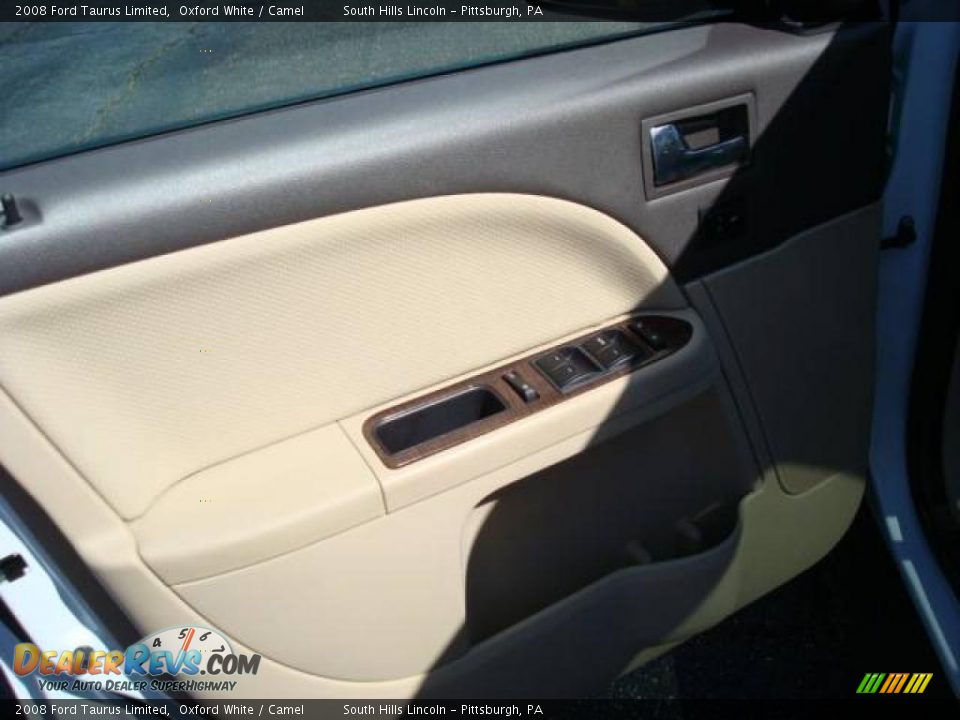 2008 Ford Taurus Limited Oxford White / Camel Photo #11