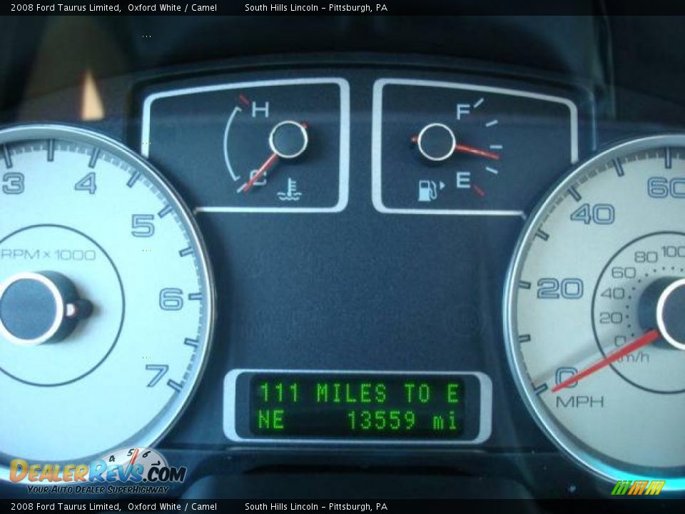 2008 Ford Taurus Limited Oxford White / Camel Photo #15