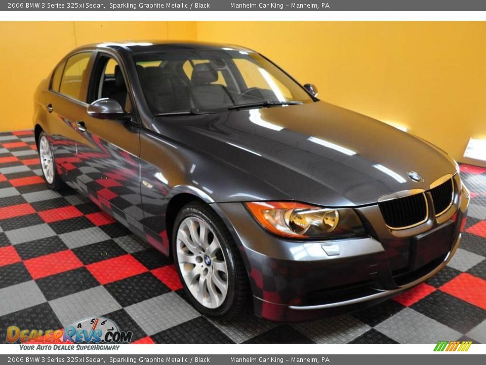 2006 BMW 3 Series 325xi Sedan Sparkling Graphite Metallic / Black Photo #1