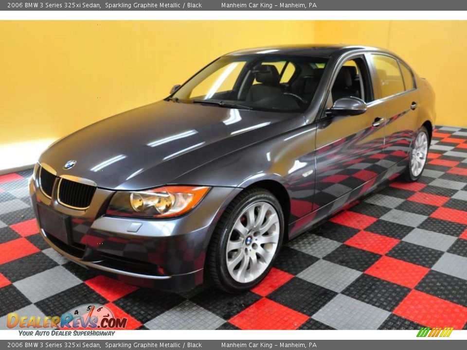 2006 BMW 3 Series 325xi Sedan Sparkling Graphite Metallic / Black Photo #3