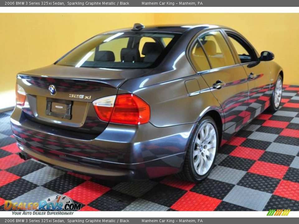 2006 BMW 3 Series 325xi Sedan Sparkling Graphite Metallic / Black Photo #6