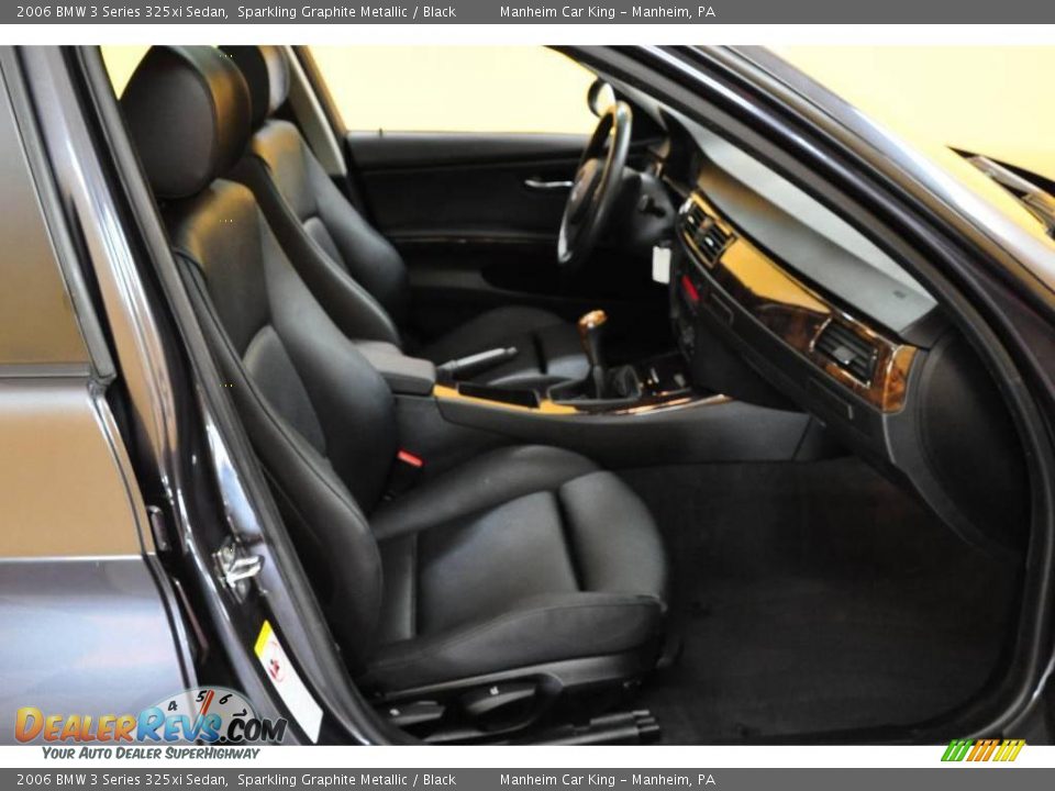 2006 BMW 3 Series 325xi Sedan Sparkling Graphite Metallic / Black Photo #17