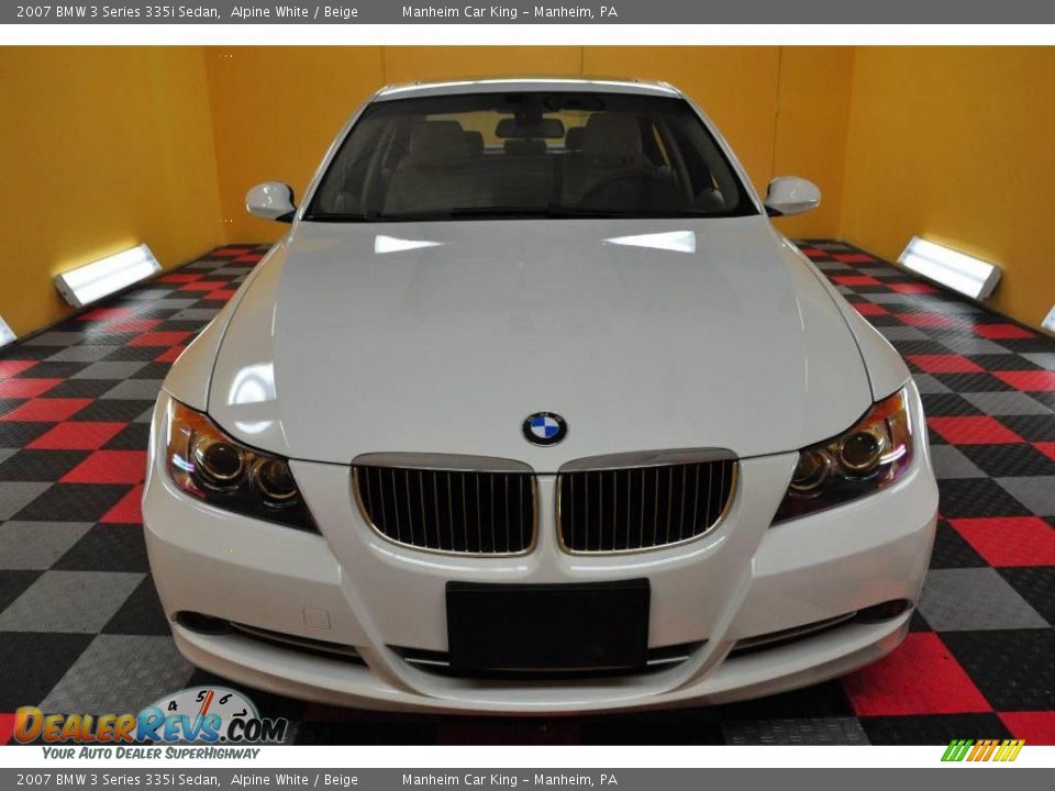2007 BMW 3 Series 335i Sedan Alpine White / Beige Photo #2
