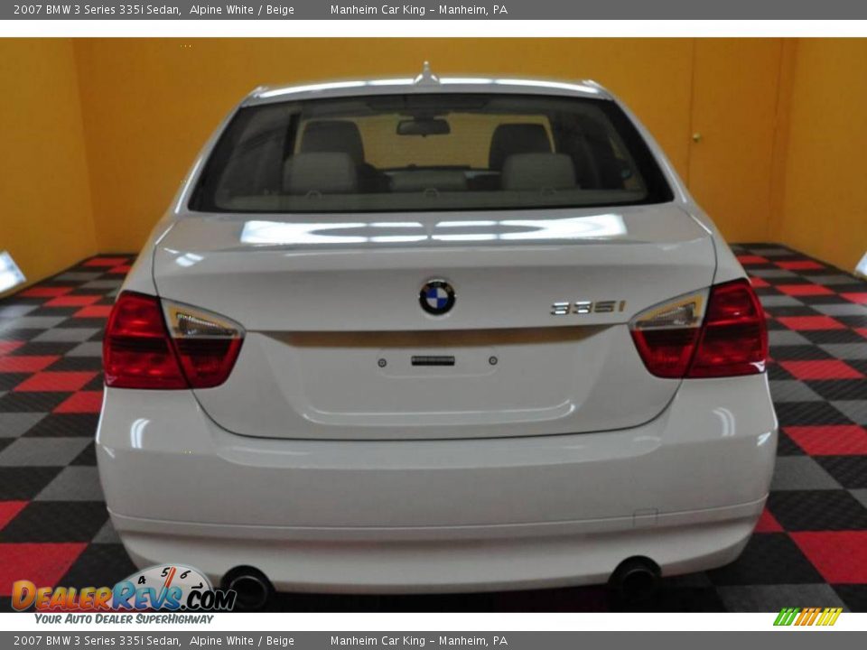 2007 BMW 3 Series 335i Sedan Alpine White / Beige Photo #5