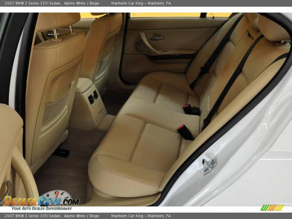 2007 BMW 3 Series 335i Sedan Alpine White / Beige Photo #14
