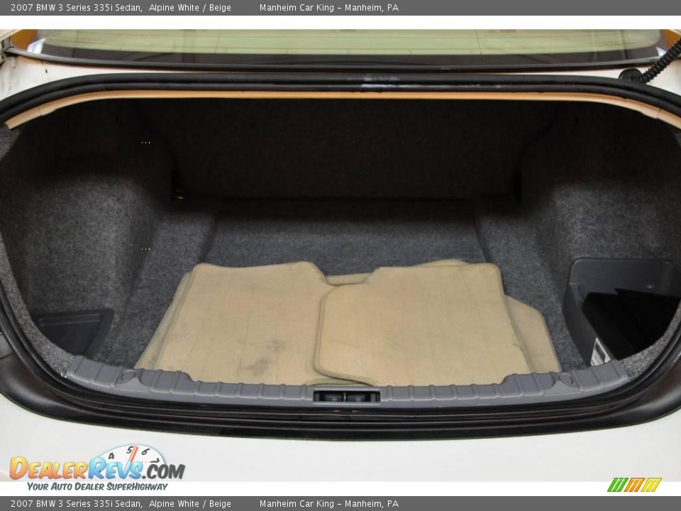 2007 BMW 3 Series 335i Sedan Alpine White / Beige Photo #15