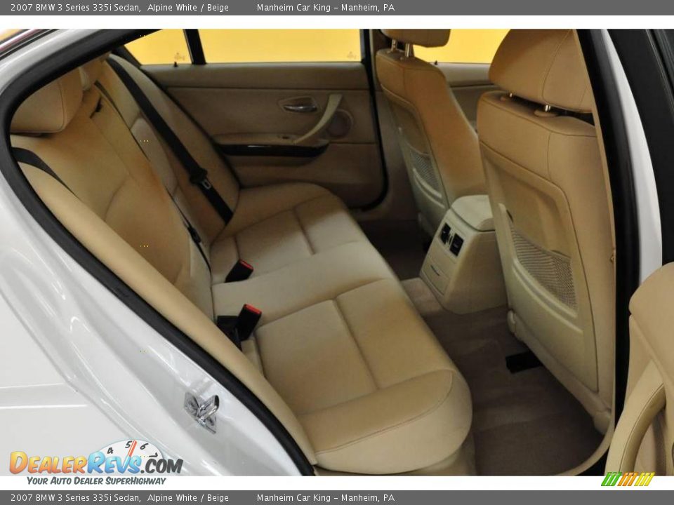 2007 BMW 3 Series 335i Sedan Alpine White / Beige Photo #16